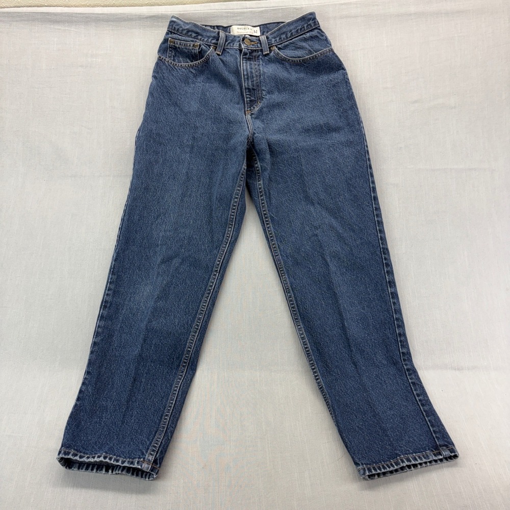 LL Bean Jeans Womens 10 Reg Double L Natural Fit Blue Denim High Rise Straight